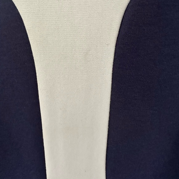 Boden Pall Mall geometric navy white dress Mad Men vines size 12 - Picture 7 of 8